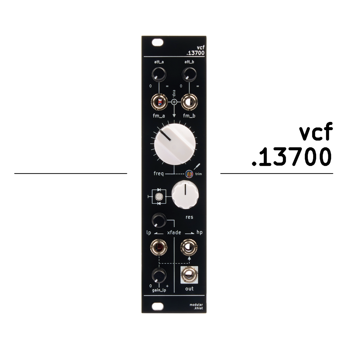 vcf.13700｜OTA-core voltage controlled filter